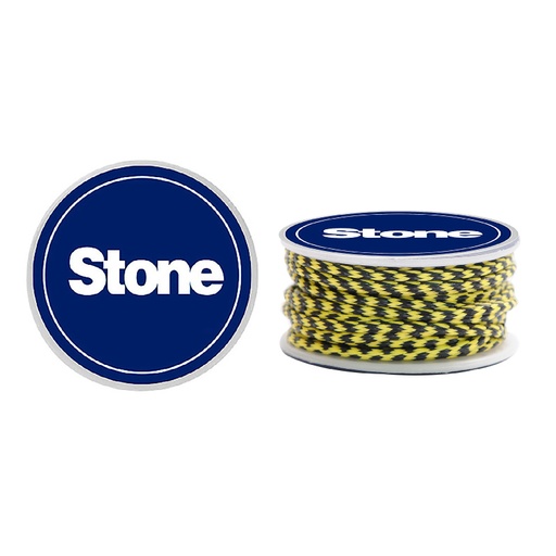 Cordon vibora 1.5mm amarillo-negro x 3m