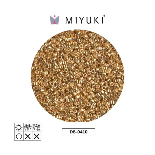 [20026] Miyuki delica 11/0 DB0410 metalizado yelow dorado x 50g