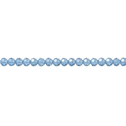 [30262] Murano rondela facetada 4mm light sapphire 2AB x aprox110unds