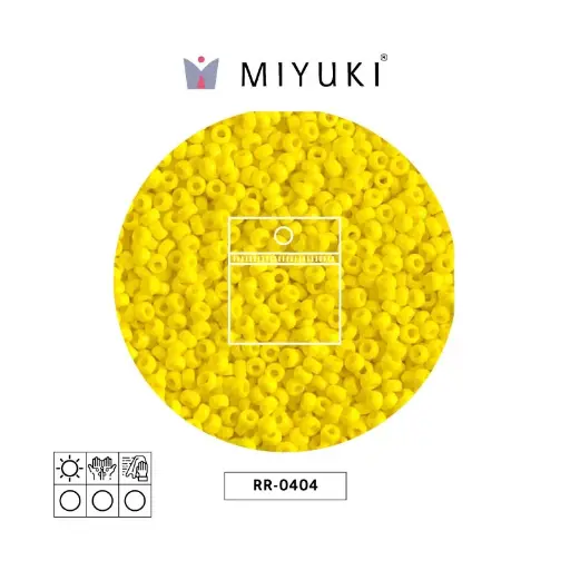 [32713] Mostacilla Miyuki rocalla 11/0 RR0404 opaco amarillo x 25g
