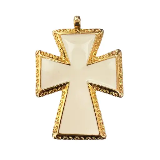 [07952] Cruz CR-091 con resina blanca 49x69mm/GP x und