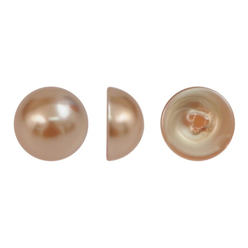 Media perla sintetica base plana 1H 10mm bronce CX-944 x ud