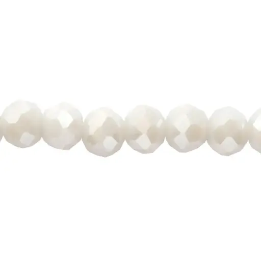 [24332] Murano rondela facetada 3mm light grey mate 55AB x 110unds