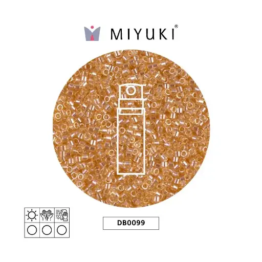 [21838] Miyuki delica 11/0 DB0099 transparente claro amarillo lusterr x 10g