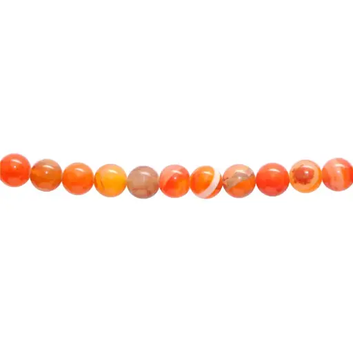 Sarta agata redonda lisa 12mm honey x 33 und