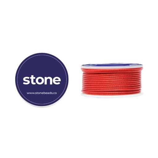 [19684] Cordon vibora 1mm 133 rojo x rollo 8m