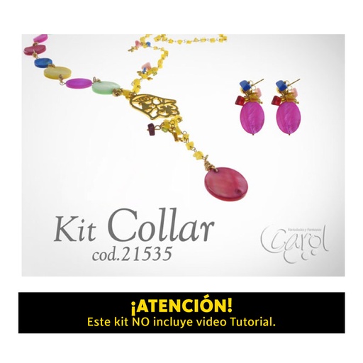 [21535] Kit collar Madre perla tricolor