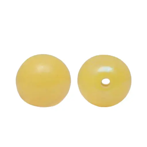 [16025] Vidrio hindu 10mm redondo 86-G amarillo AB x und