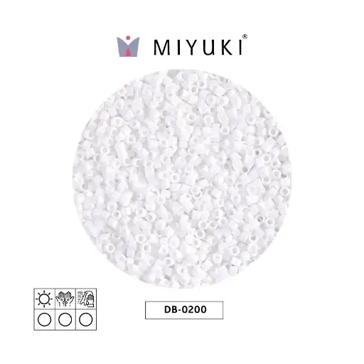 [06383] Miyuki delica 11/0 DB0200 opaco tiza blanco x 50g