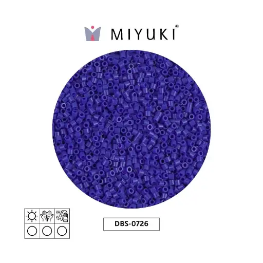 [05616] Miyuki delica 15/0 DBS0726 opaco oscuro azul x 50g
