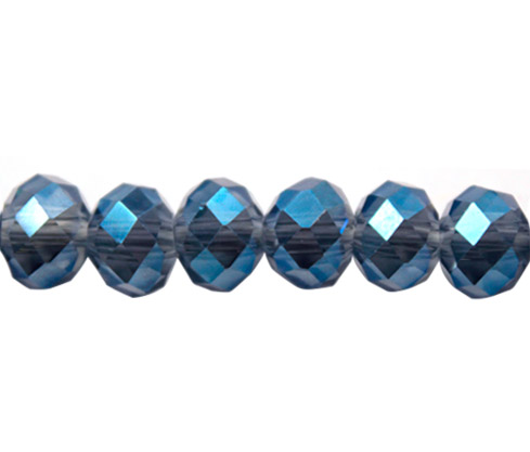[27491] Murano rondela facetada 8mm C001Y1 denim blue AB x 70unds