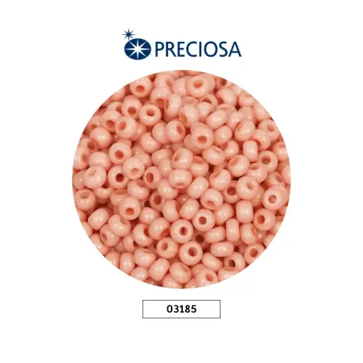 [29434] Mostacilla checa preciosa 8/0 3mm  03185 Palo de Rosa  x 500g