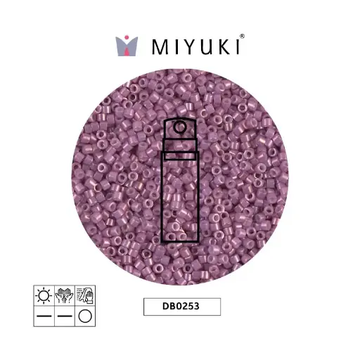 [28465] Miyuki delica 11/0 DB0253 opaco oscuro orchid brillo x 10g