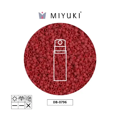 [01889] Miyuki delica 11/0 DB0796 mate opaco marron x 10gr