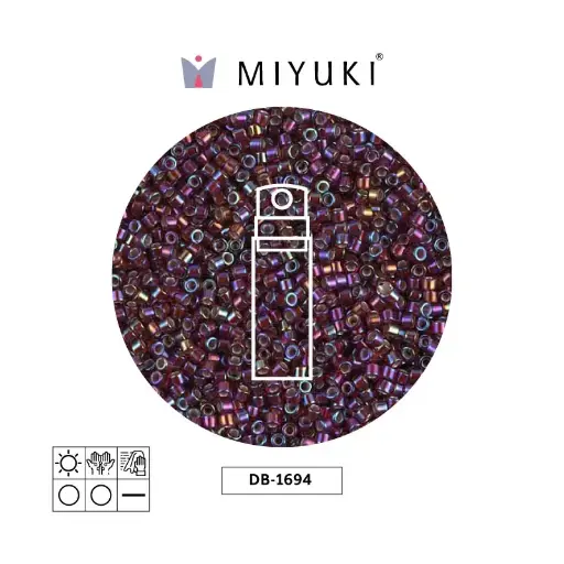 [04209] Miyuki delica 11/0 DB1694 oscuro rojo AB x 10g