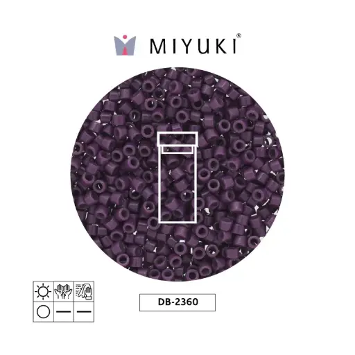 [02807] Miyuki delica 11/0 DB2360 durac op dk purple x 3g