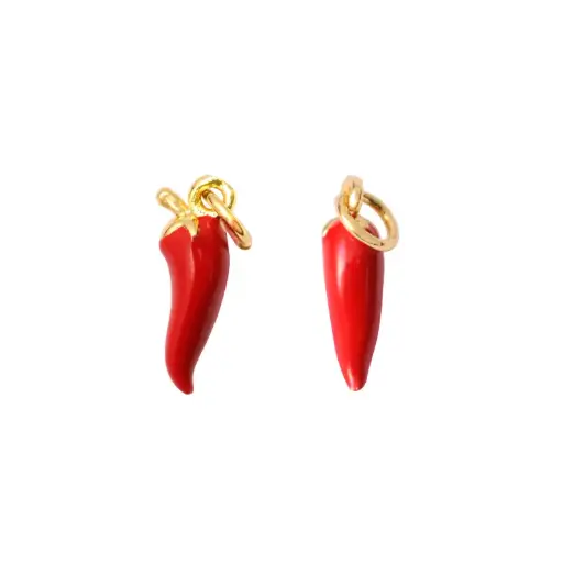 [03445] Dije esmaltado pimiento 15mm/Golfi W11298G x und