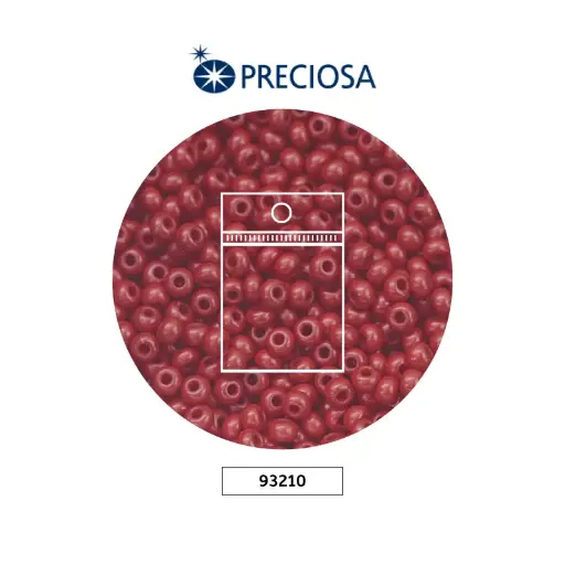 [18793] Mostacilla checa preciosa 10/0 2mm 93210 OP marsala x 50g