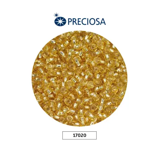 [11007] Mostacilla checa preciosa 10/0 2mm 17020 LP dorada x 500g