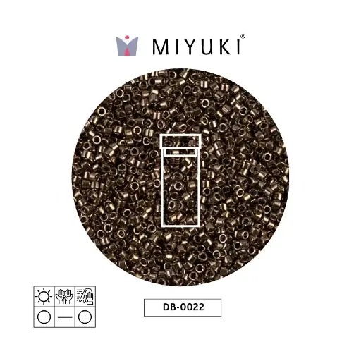 [22935] Miyuki delica 11/0 DB0022 metalizado bronce x 3g