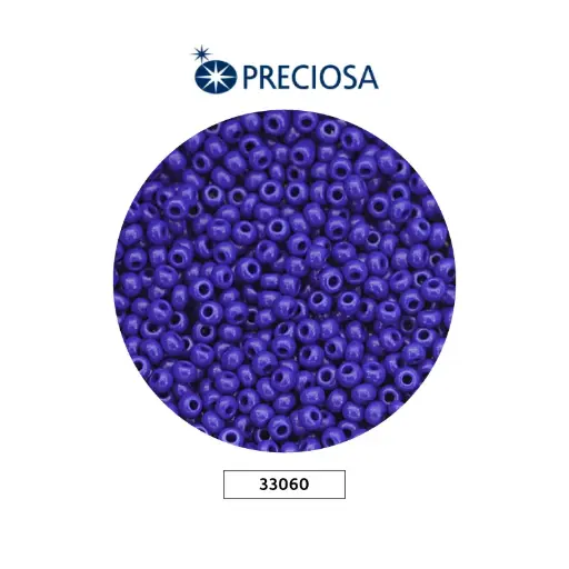 [10580] Mostacilla checa preciosa 10/0 2mm 33060 OP azul rey x 500g