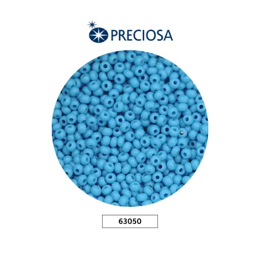 [10808] Mostacilla checa preciosa 10/0 2mm 63050 OP azul celeste x 500g