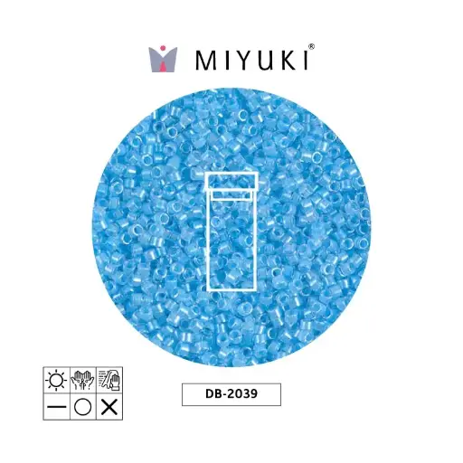 [20687] Miyuki delica 11/0 DB2039 neon ocean blue x 3g