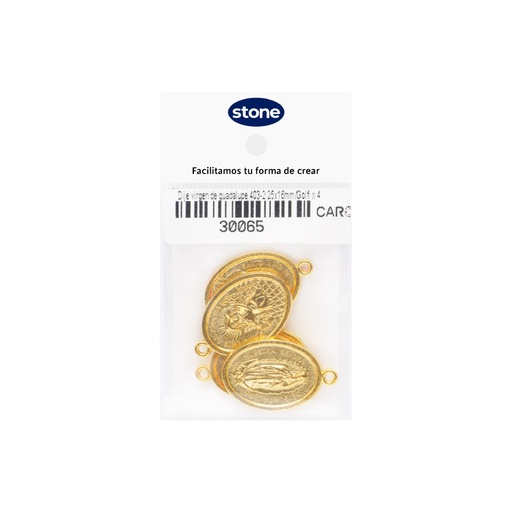 [30065] Medalla virgen de guadalupe 403-2 25x16mm/Golfi x 4unds