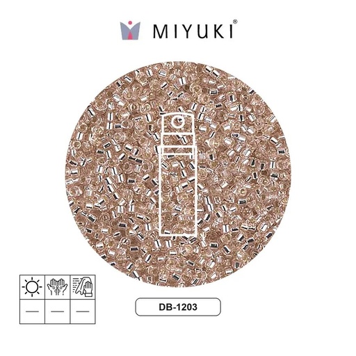 [28490] Miyuki delica 11/0 DB1203 silver lined pink mist x 10g