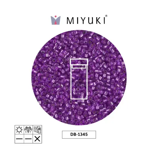[28175] Miyuki delica 11/0 DB1345 silver lined bright violet x 3gr