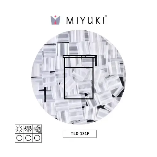 [23721] Miyuki tila 5x5x1.9mm TL0131F mate cristal x 10g