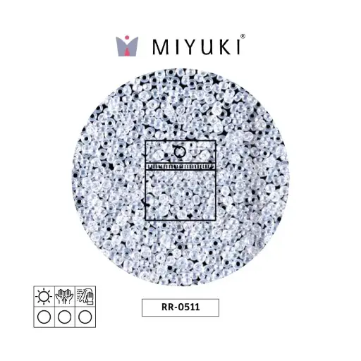 [13857] Mostacilla Miyuki rocalla 15/0 RR0511 silver lined luster x 25g