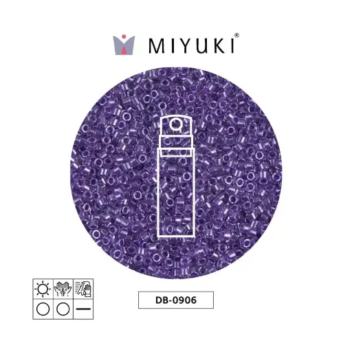 [11623] Miyuki delica 11/0 DB0906 sparkling purple lined crystal x 10g
