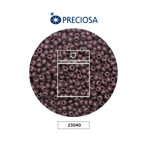 [17091] Mostacilla checa preciosa 10/0 2mm 23040 OP amatista x 50g