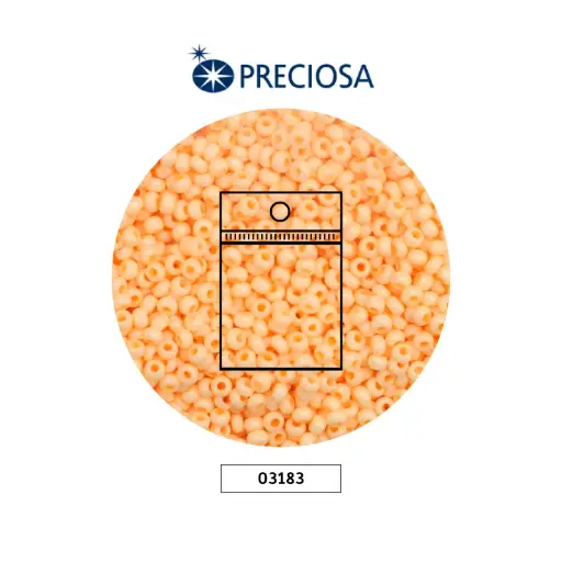 [20528] Mostacilla checa preciosa 10/0 2mm 03183 OP curuba pastel x 50g