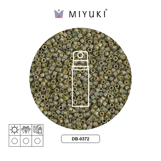 [32184] Miyuki delica 11/0 DB0372 opaco claro verde satinado x10g