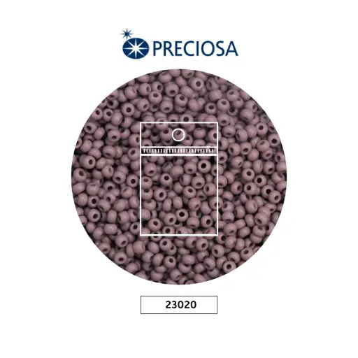 [28409] Mostacilla checa preciosa 2mm 23020 OP purpura x 50g