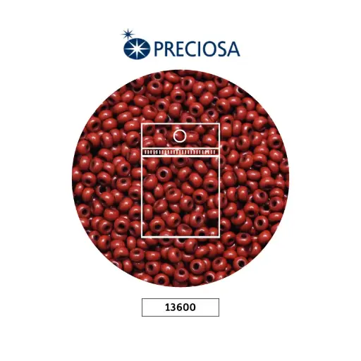 [28544] Mostacilla checa preciosa 10/0 2mm 13600 OP cafe claro x 50g