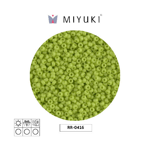 [24612] Mostacilla Miyuki rocalla 11/0 RR0416 opaco verde chartreuse x 250g