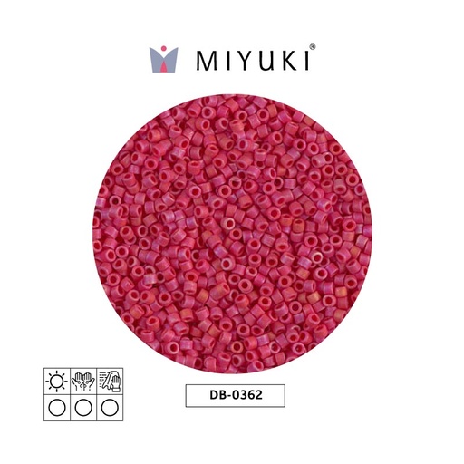 [19188] Miyuki delica 11/0 DB0362 mate rojo x 50g