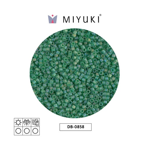 [10919] Miyuki delica 11/0 DB0858 mate claro verde AB x 50g