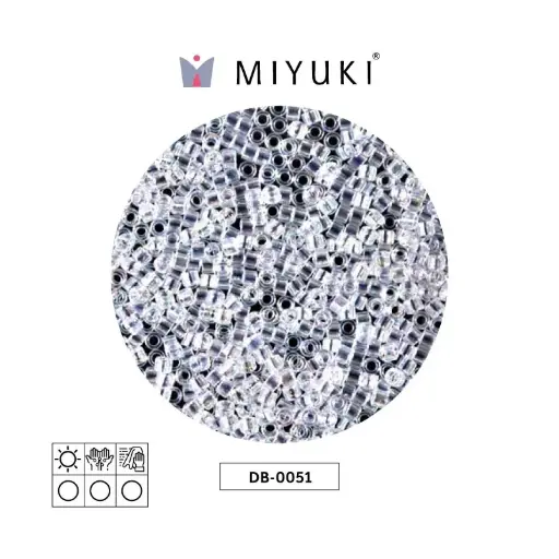 [28457] Miyuki delica 11/0 DB0051 crystal AB x 50g