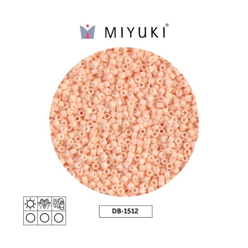 [27843] Miyuki delica 11/0 DB1512 mate opaco claro durazno x 50g