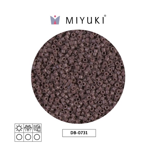 [28241] Miyuki delica 11/0 DB0735 opaco coffee x 50g