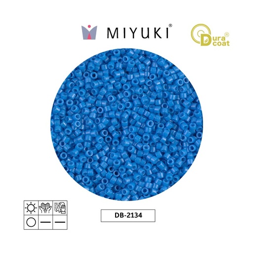 [26409] Miyuki delica 11/0 DB2134 opaco azul x 50g