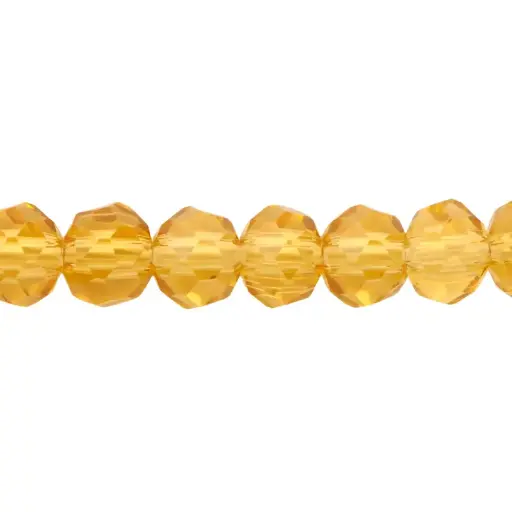 [01095] Murano rondela facetada 4mm antique topaz 318 x 150unds