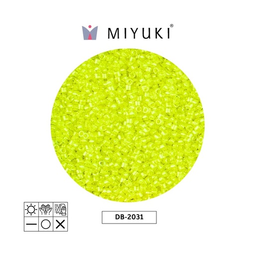 [32204] Miyuki delica 11/0 DB2031 neon verde aid x 50g