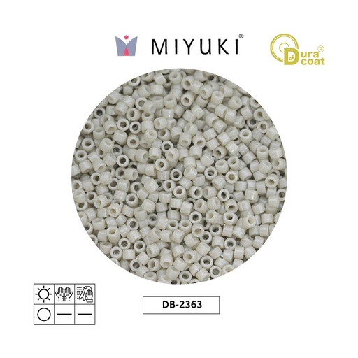 [24008] Miyuki delica 11/0 DB2363 duraco opaco ant blanco x 50g