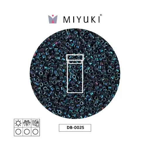 [02711] Miyuki delica 11/0 DB0025 metalizado opaco azul x 3g