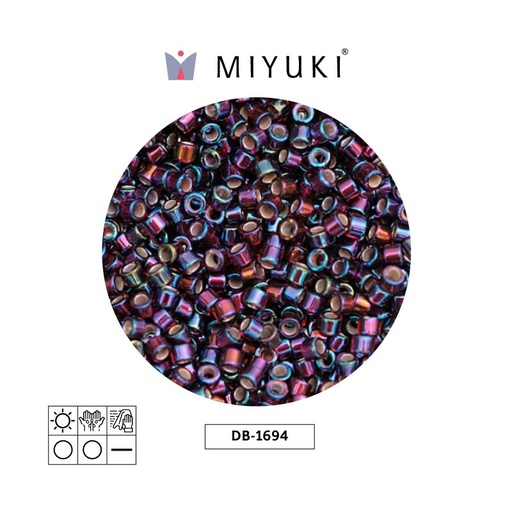 [19125] Miyuki delica 11/0 DB1694 oscuro rojo AB x 50g